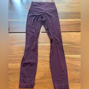 Lululemon Athletica maroon Leggings size 2